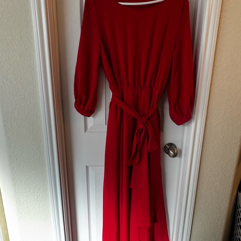 Elegant Red Women's Dress